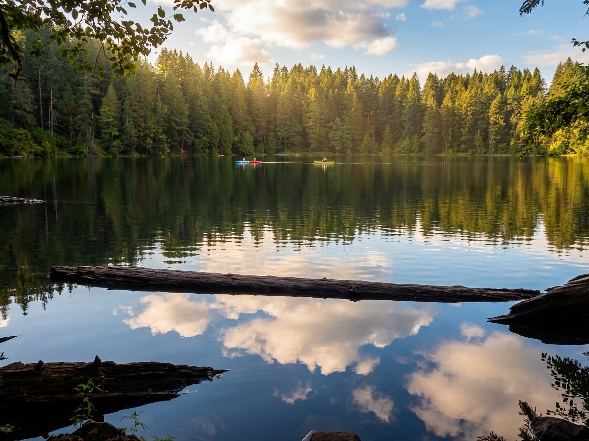 Battle Ground Lake — directly across the street